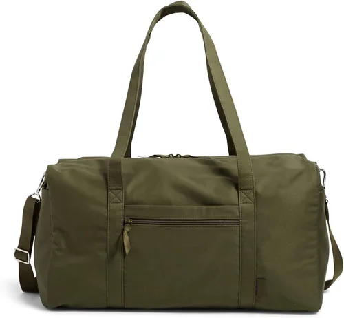 Vista 17 de Vera Bradley - Bolsa de viaje grande de algodón para mujer, Talla única Bees Navy - Algodón reciclado