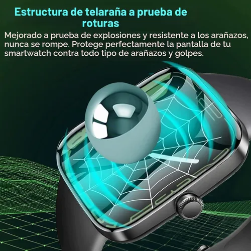 Vista 3 de Lamshaw Protector de pantalla compatible con Aeac Smart Watch, [3 unidades] Película protectora de pantalla suave de cobertura completa 3D