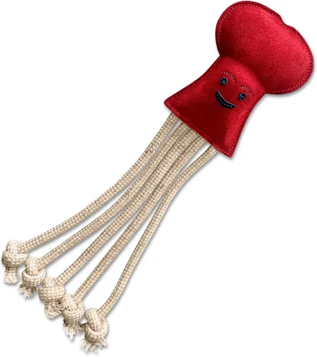 Vista 10 de Juguete de cuerda de hueso para perros, perfecto para perros XS - SM Juguetes duraderos para perros Estimulación interactiva y mental Hecho a