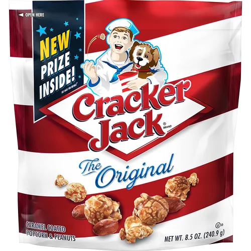 Vista 5 de Cracker Jack Caramel Popcorn Original, bolsas grandes de una sola porción de 1.125 onzas (paquete de 60)
