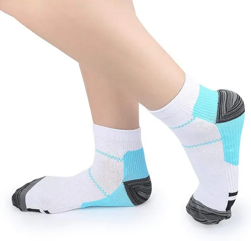 Vista 2 de Compression Socks Breathable For Men & Women Circulation - Best Support For Running Nurses Recovery Cycling Flight Athletic