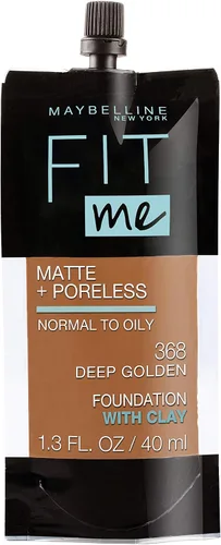 Vista 22 de Maybelline New York Fit Me Matte + Poreless Base Líquida, Formato de Bolsa, 220 Natural Beige, 1.3 onzas 220 Beige natural