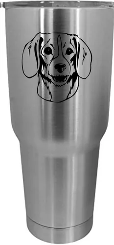 Vista 180 de Cairn Terrier - Vaso grabado con temática de perro, 30 onzas