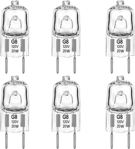 Vista 2 de SDTC Tech Paquete de 6 bombillas halógenas para horno microondas GE, G8 120 V 20 W, luz nocturna/bombilla de estufa para GE Samsung Kenmore Elite