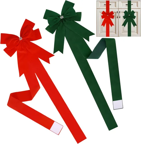 Vista 12 de Meseey 6 lazos grandes de terciopelo para armarios, lazos para puerta de armarios para Acción de Gracias, otoño, Halloween, Navidad, fiesta (negro)