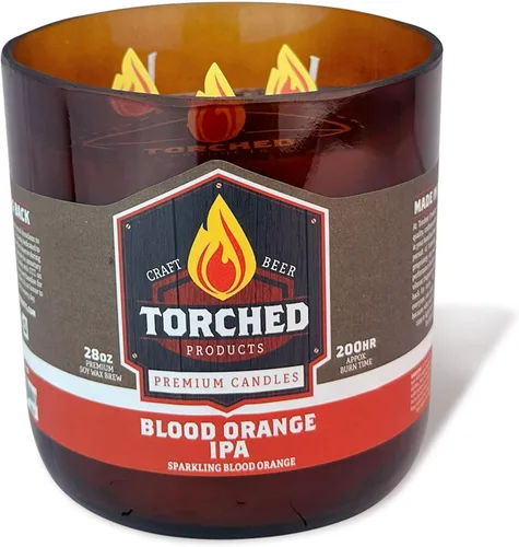 Vista 20 de Torched Velas perfumadas de cerveza, vela de cera de soja natural, aroma Pilsner de madera de pino de 8 onzas, es un gran regalo para hombres