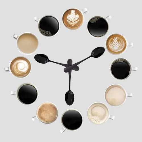 Vista 6 de 8pcs Demitasse Espresso Cucharas, 4.9 pulgadas de acero inoxidable Mini cuchara de café cucharas pequeñas para postre (negro)