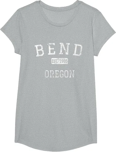 Vista 86 de Bend Oregon OR Camiseta vintage, Negro