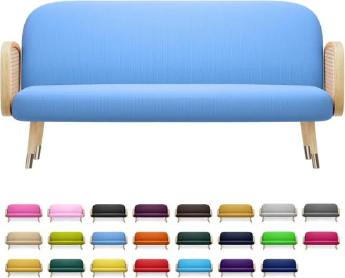 Vista 31 de MoNiBloom Funda para futón de tamaño Queen, elástica, sin brazos, funda para sofá sin brazos, protector de muebles, duradera y lavable, con Cereza