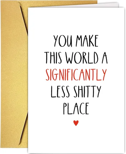 Vista 11 de Supoeguk Divertida tarjeta del día del padre para marido, tarjeta feliz del día de la madre para esposa, tarjeta de aniversario humorística