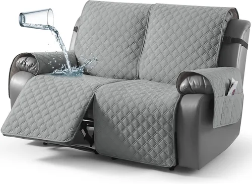 Vista 38 de TAOCOCO - Funda antideslizante para silla reclinable, funda para sofá, funda para silla reclinable pequeña con correas elásticas, protector