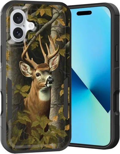 Vista 9 de Funda para iPhone Air, doble capa híbrida resistente resistente a prueba de golpes de policarbonato duro + funda protectora de silicona suave
