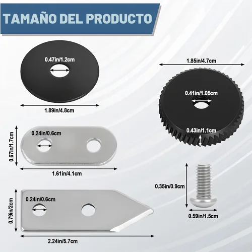 Vista 3 de Kit de cuchillas y engranajes KT1100 compatible con el abrelatas comercial