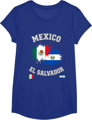 Vista 71 de Camiseta de recuerdo de la bandera vintage de El Salvador de México