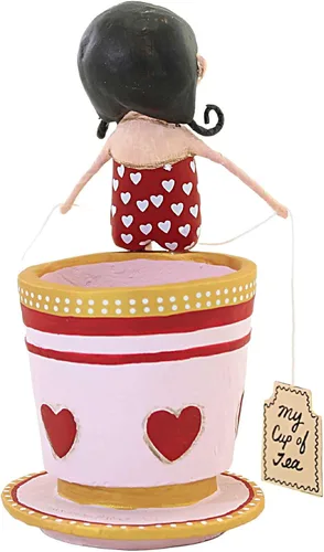 Vista 2 de Lori Mitchell My Cup of Tea, 6.25", poliresina, día de San Valentín, figuras navideñas, 15501