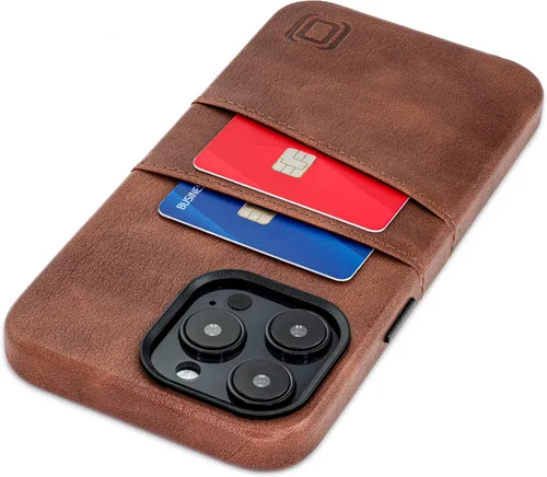 Vista 23 de Dockem Funda para iPhone 14 con placa de metal integrada para montaje magnético y 2 bolsillos para tarjetas: Cartera Luxe M2, piel sintética