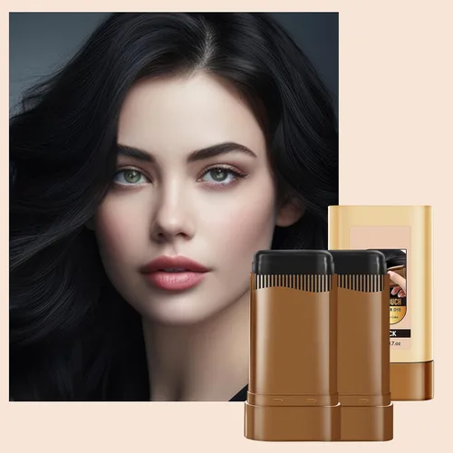 Vista 2 de Barra de color para el cabello, tinte para cabello gris, impermeable y resistente al sudor, cobertura uniforme y efectiva, fácil de usar, fórmula