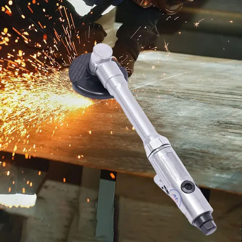 Vista 2 de Amoladora angular neumática, herramienta de corte neumática de 18000RPM 90PSI, máquina de corte de 3 "/75 mm con mango largo para pulido, corte