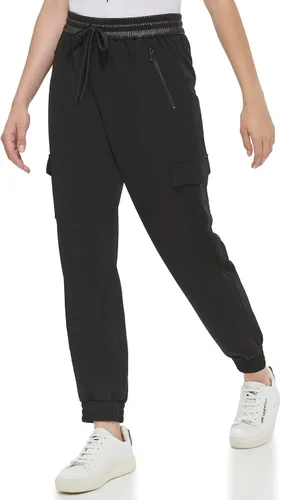 Vista 3 de Karl Lagerfeld Paris Pantalones deportivos esenciales para el día a día para mujer
