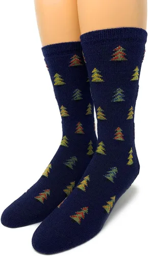 Vista 18 de WARRIOR ALPACA SOCKS - Calcetines acogedores de lana de alpaca divertidos de estilo novedoso/camping para hombres y mujeres Suaves, cálidos Negro