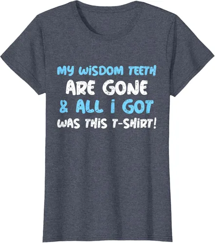 Vista 35 de My Wisdom Teeth Are Gone! Camiseta divertida de muelas del juicio, Negro