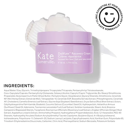 Vista 9 de Kate Somerville DeliKate Crema de Recuperación – Tratamiento Hidratante Clínicamente Formulado – Alivio de Irritación y Enrojecimiento para Piel