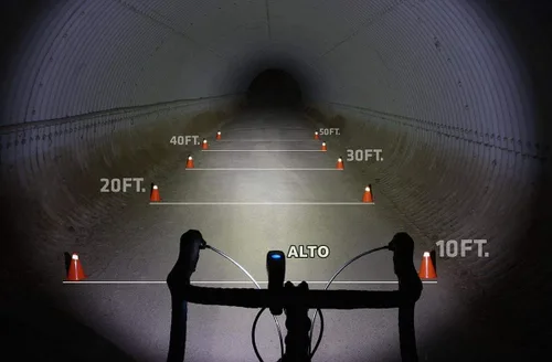 Vista 4 de NiteRider Lumina 900 Boost - Luz de bicicleta USB recargable MTB, luz delantera de bicicleta LED, lúmenes potentes, resistente al agua, luz