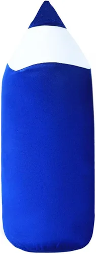 Vista 12 de Cojín grande creativo lindo de la felpa del lápiz, regalos de cumpleaños de hombres y mujeres. Azul-20 pulgadas