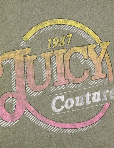 Vista 6 de Juicy Couture Monterey Pine TRK - Sudadera con capucha para mujer, diseño de punto con logo de Juicy