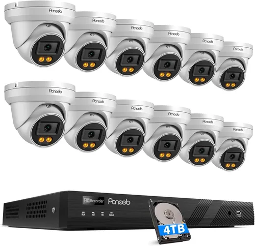 Vista 9 de Sistema PoE de la cámara de seguridad de 5MP NVR con 2TB HDD