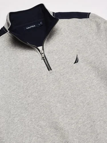 Vista 3 de Nautica - Sudadera de forro polar con cremallera de 14 para hombre