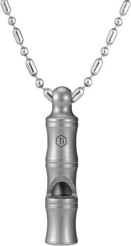 Vista 10 de KeyUnity Silbato de emergencia de titanio, núcleo sin bolas, fácil de KA25M