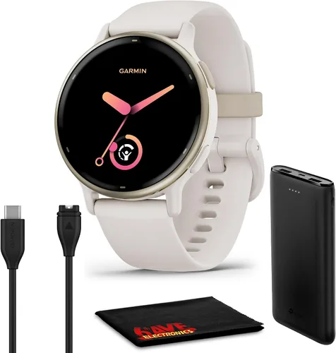 Vista 10 de Garmin vivoactive 5 - Reloj inteligente con GPS de salud y fitness para hombres y mujeres con bisel de aluminio pizarra, caja negra y banda