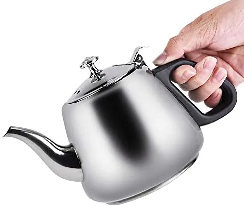 Vista 2 de Hervidor de té de acero inoxidable 2L con infusor extraíble