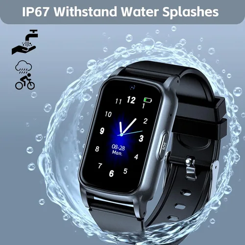 Vista 6 de Fall Detection Smart Watch for Seniors with GPS Tracking, SOS Alert & HD Video Call, Waterproof Fitness Tracker for Dementia/Alzheimer’s, 4G Safety