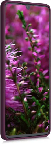 Vista 3 de kwmobile Funda compatible con Huawei P30 - Funda protectora de silicona TPU suave y delgada - Violeta burdeos