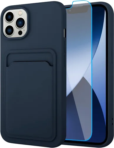 Vista 58 de MZELQ Compatible con iPhone 11 Funda TPU Soporte para Tarjetas Cubierta de Billetera, Protección de Cámara + Protector de Pantalla Funda Suave