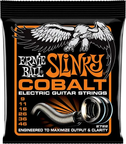 Vista 8 de Cuerdas para guitarra eléctrica Cobalt de Ernie Ball