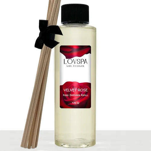 Vista 46 de Amber Romance - Recambio de aceite difusor de varillas con varillas de junco, ámbar cálido, sándalo y notas florales, aceites esenciales de lirio