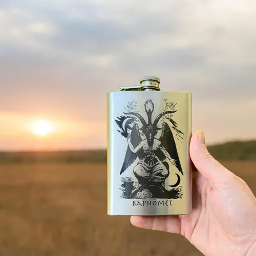 Vista 2 de Frasco Baphomet de 8oz
