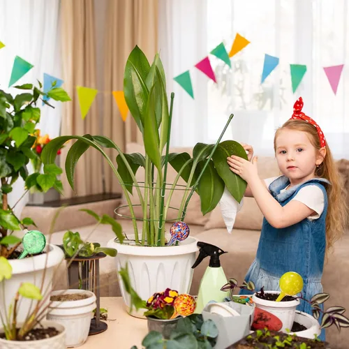 Vista 6 de 16 unidades de dispositivos de riego de plantas de 5.1 fl oz pequeños globos de riego automático para macetas de interior y exterior, globos