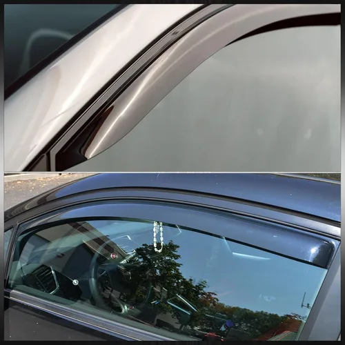 Vista 3 de AJP Distributors Viseras adhesivas para ventana, protección contra la lluvia, para ventilación, deflector de viento, compatible con Silverado Sierra
