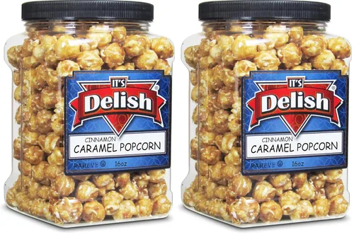 Vista 23 de Palomitas de maíz gourmet con sabor a plátano amarillo de It's Delish, envase jumbo de 16 oz Snack de pop corn aireado a granel - Temática frutal