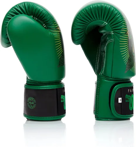 Vista 3 de Fairtex Resurrection - Guantes de boxeo Muay Thai de alta calidad, diseño de edición limitada, colaboración con Tom Atencio, elegantes y duraderos
