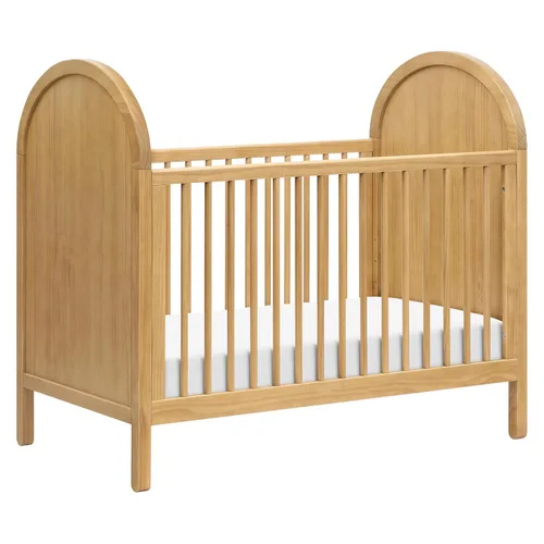 Vista 8 de Babyletto Bondi - Cuna convertible 3 en 1 con kit de conversión de cama para niños pequeños en nogal natural, certificado Greenguard Gold 2-Nogal