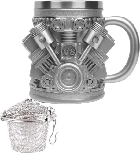 Vista 13 de UCEC Taza de café de cerámica inspirada en la pistola, regalo perfecto para hombres, idea de regalo única para el día del padre, taza de café