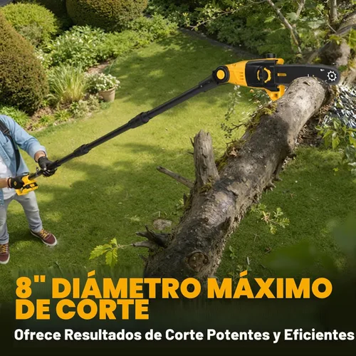 Vista 3 de ZEGJAW Sierra de poste 2 en 1 de 8 pulgadas y recortadora de setos de poste