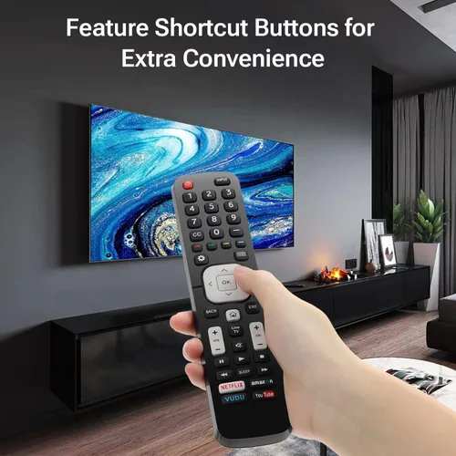 Vista 6 de Para Hisense Smart TV Control Remoto Reemplazo EN2A27, para Hisense Android/Google/LCD ULED OLED HD 4K UHD Smart TV