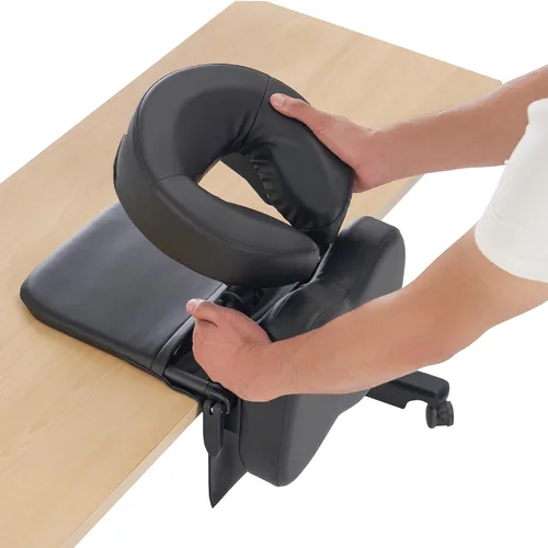 Vista 8 de Master Massage - Kit de masaje de escritorio para la cara – Soporte de almohada de mesa y escritorio – Soporte plegable ajustable para reposacabezas