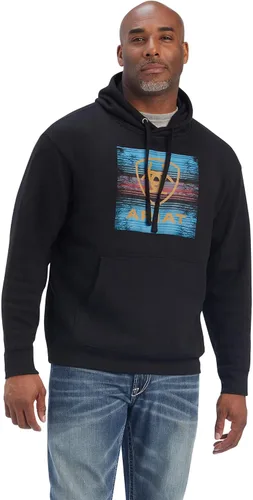 Vista 24 de ARIAT - Sudadera con capucha para hombre Negro